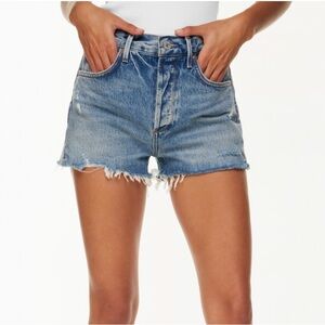 AGOLDE Jaden Hi Rise Cut Off Short size 25 in surreal